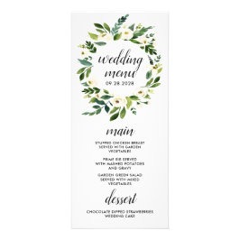 Tarjeta Publicitaria Vintage Floral Greeneration Marfil Boda Carta