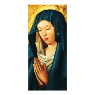 Tarjeta Publicitaria Virgen en oración de Riga
