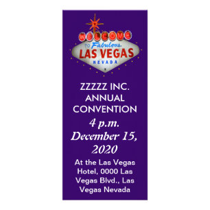 Tarjeta Publicitaria Volantes de convenciones y eventos de Las Vegas