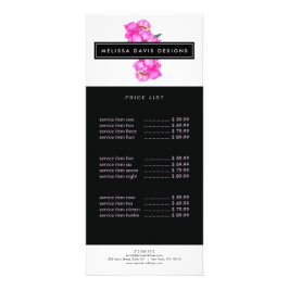 Tarjeta Publicitaria Watercolor Peonies Bunch