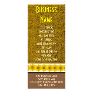Tarjeta Publicitaria Wildflower amarillo