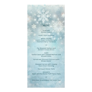 Tarjeta Publicitaria Winter Wonderland Snowflake Boda Detalles Insertar