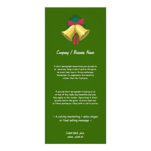 Tarjeta Publicitaria Wreath and Bells