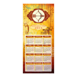 Tarjeta Publicitaria ZODIAC Sagittarius-Rackcard / Postcard / Calendari