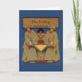 Tarjeta "Pudín de ciruelo", por Maxfield Parrish
