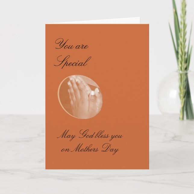 Tarjeta Puede dios bendecirle el el día de madre (Anverso)