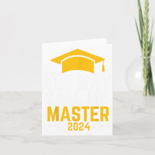 Tarjeta Puede Llamarme Graduación de Maestría 2024