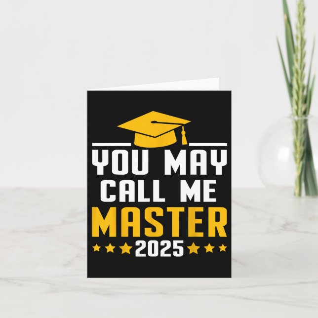 Tarjeta Puede Llamarme Graduado Máster 2025 (Anverso)