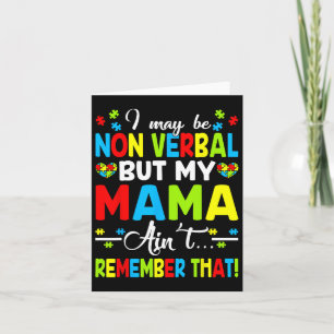 Tarjeta Puede que no sea Verbyl pero mi mamá no lo recuerd