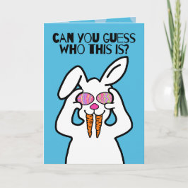 Tarjeta ¿Puedes Adivinar? | Conejo de Pascua Divertido Dis