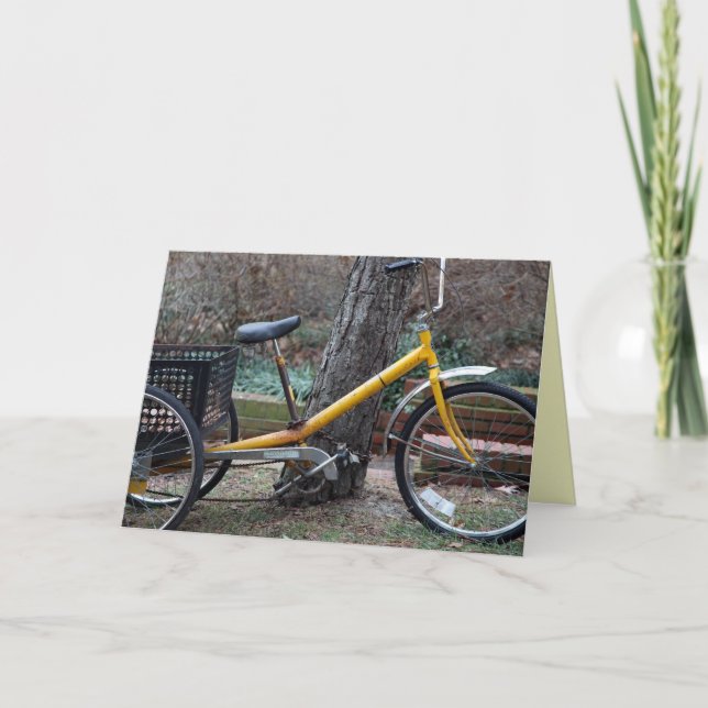 Tarjeta Puedes andar en bicicleta si quieres (Anverso)