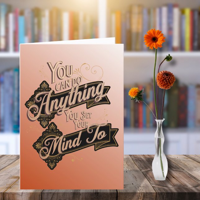 Tarjeta Puedes Hacer Cualquier Cita De Terracotta Rosa (Subido por el creador)