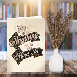 Tarjeta Puedes Hacer Cualquier Cita Del Beige Marrón