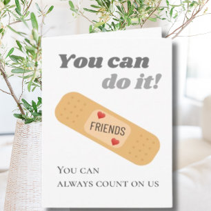 Tarjeta Puedes hacerlo Apoyo de amigos