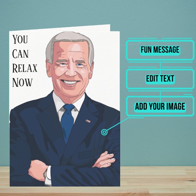 Tarjeta Puedes Relajarte Biden Tiene Este Divertido Cumple (Many were relieved when President Biden was elected.)
