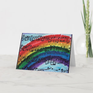 Tarjeta Puedo Cantar Un Arcoiris