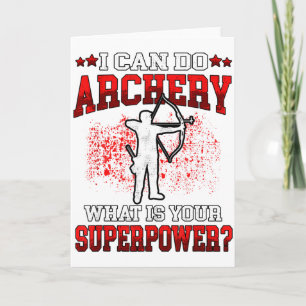 Tarjeta Puedo Hacer Arquería Superpoder_ Arco Arquero Arqu