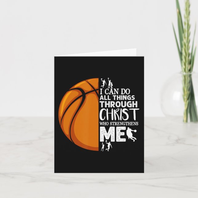 Tarjeta Puedo Hacer Todas Las Cosas A Través De Christ Bas (Anverso)