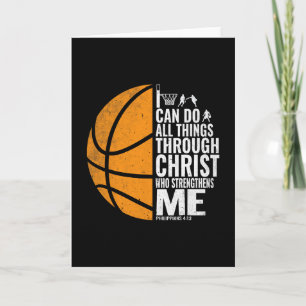 Tarjeta Puedo hacer todas las cosas a través de Cristo Chr