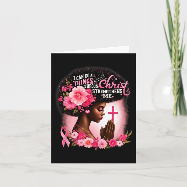 Tarjeta Puedo Hacer Todas Las Cosas A Través De Cristo Que (Anverso)