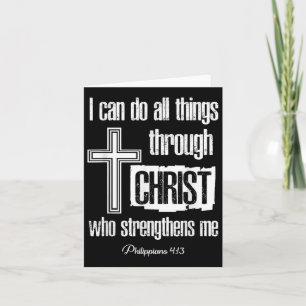 Tarjeta Puedo Hacer Todas Las Cosas A Través De Cristo Que