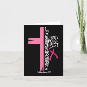Tarjeta Puedo Hacer Todas Las Cosas A Través Del Cáncer De