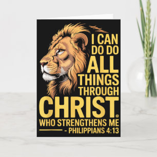 Tarjeta Puedo hacer todas las cosas por medio de Cristo, C