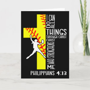 Tarjeta Puedo hacer todas las cosas por medio de Cristo Su