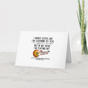 Tarjeta Puedo parecer que te estoy escuchando