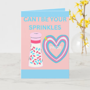 Tarjeta ¿Puedo ser tus sprinkles