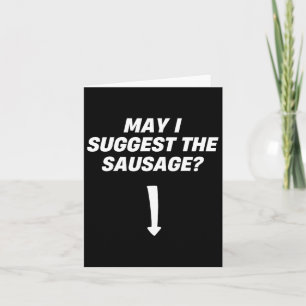 Tarjeta ¿Puedo Sugerir El Amante De La Sausage Bbq?