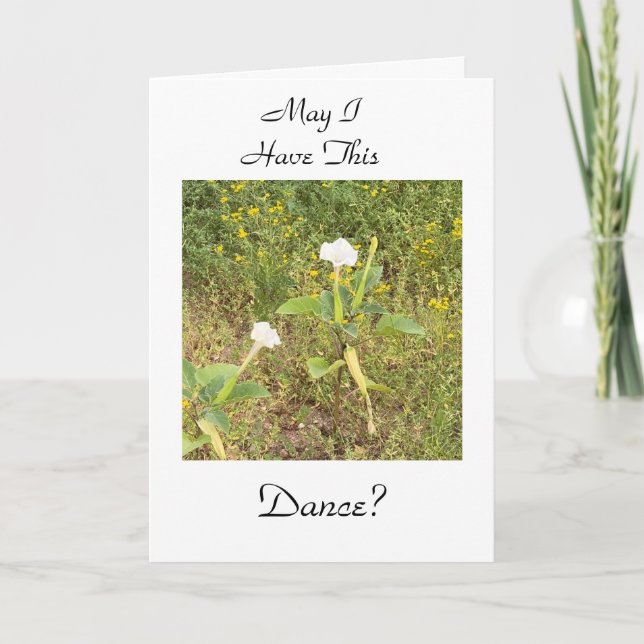 Tarjeta ¿Puedo Tener Este Baile? (Anverso)