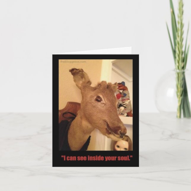 Tarjeta Puedo ver dentro de tu alma (Anverso)