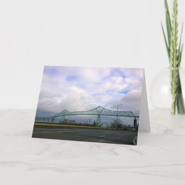 Tarjeta Puente Astoria-Megler, Astoria, Oregón (Anverso)