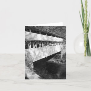 Tarjeta Puente cubierto de Notecard, Parque Nacional Valle