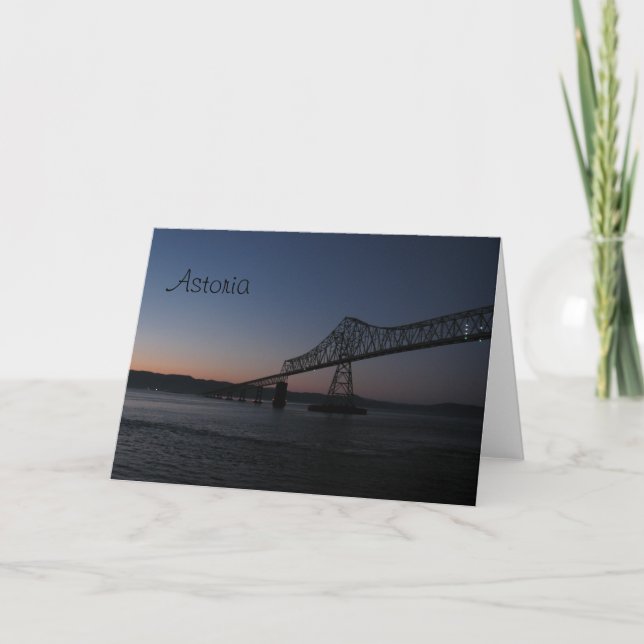 Tarjeta Puente de Astoria-Megler, Oregon (Anverso)