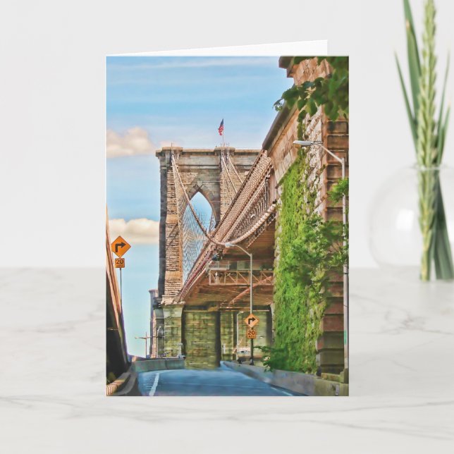 Tarjeta Puente de Brooklyn (Anverso)