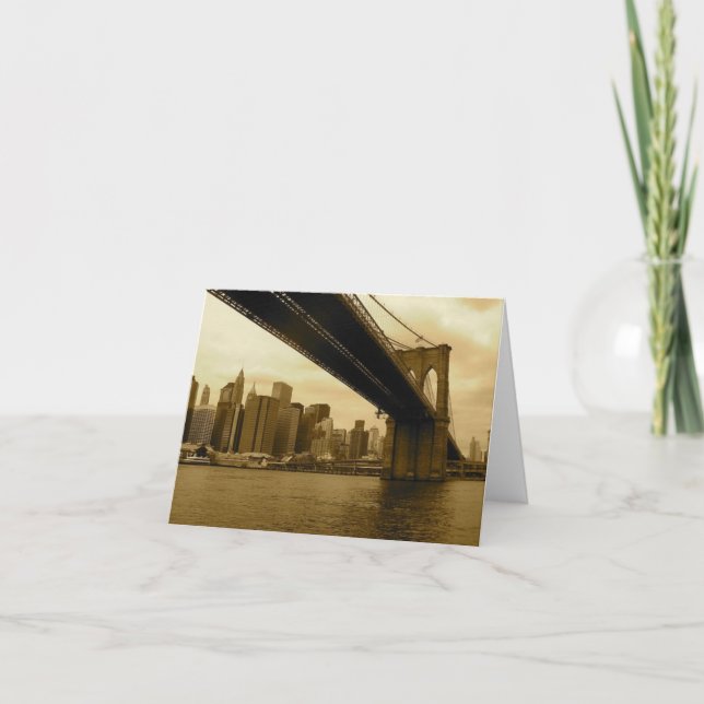 Tarjeta Puente de Brooklyn/Manhattan (Anverso)