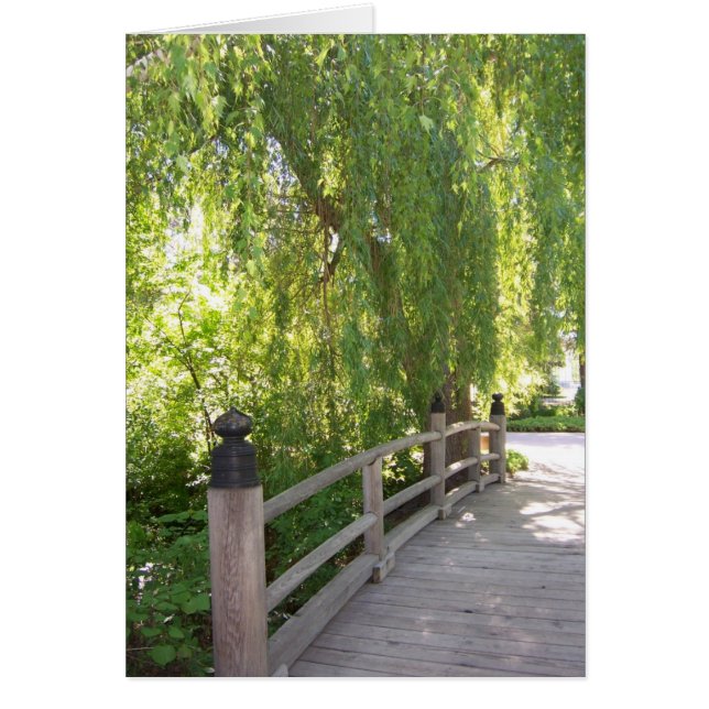 Tarjeta puente de jardín (Frente)