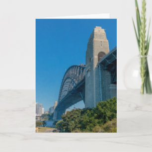 Tarjeta Puente de la Bahía de Sydney antiguo