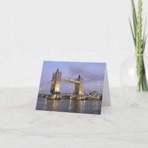 Tarjeta Puente de la torre de Londres Notecard