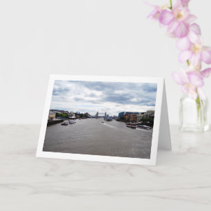 Tarjeta Puente de la Torre y paisaje del río Támesis, Lond