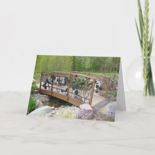 Tarjeta Puente de ranas en retiro fotográfico Jardín Botán