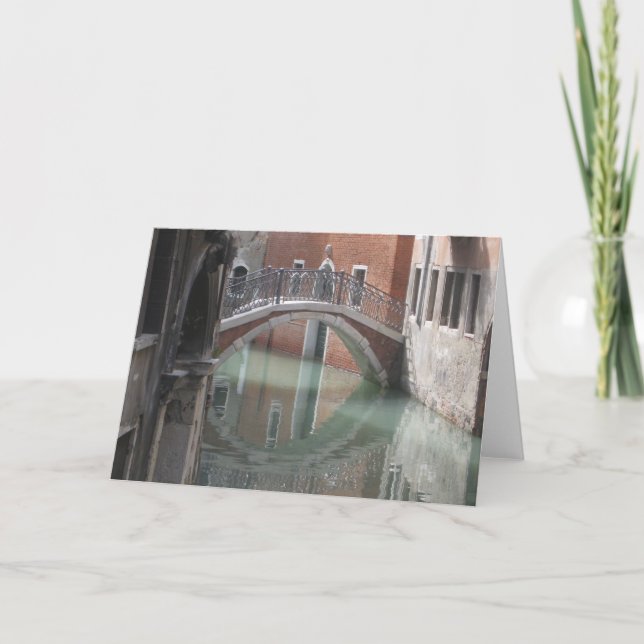 Tarjeta Puente de Venecia - notecard (Anverso)