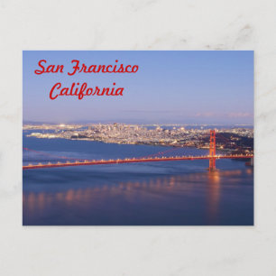 Tarjeta puente Golden Gate de San Francisco Califo