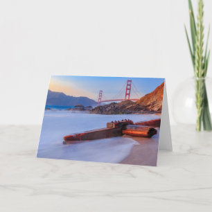 Tarjeta Puente Golden Gate en San Francisco, Baker Beach