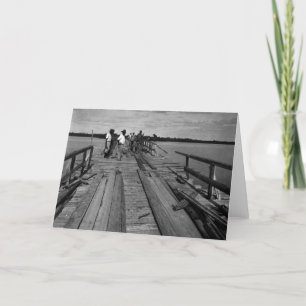 Tarjeta Puente, Marco Island, la Florida, 1935