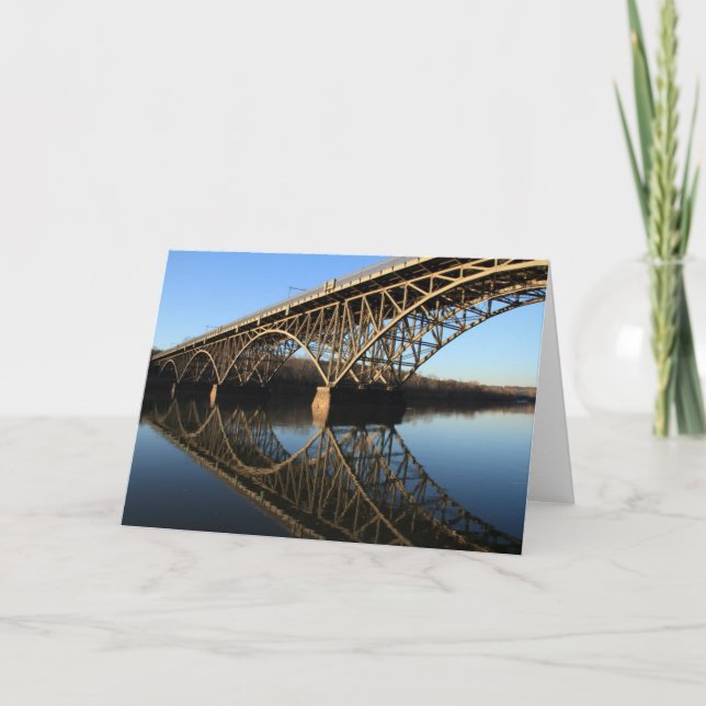 Tarjeta Puente sobre el río de Schuylkill (Anverso)