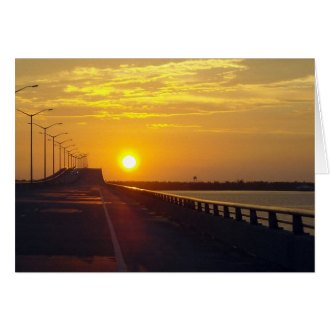 Tarjeta puente Sunset (Anverso (Horizontal))