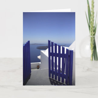 Tarjeta Puerta azul